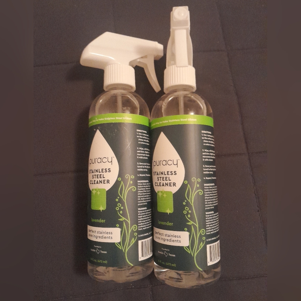 Puracy Stainless Steel Cleaner Lavender 16 oz